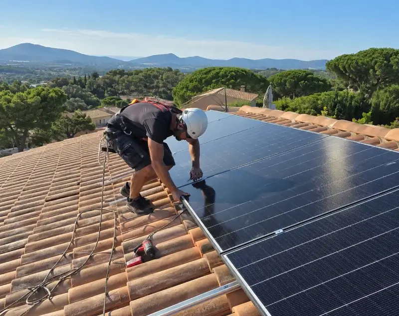 Installateur panneaux solaires Villeneuve-de-Rivière — pose photovoltaïque sur toiture